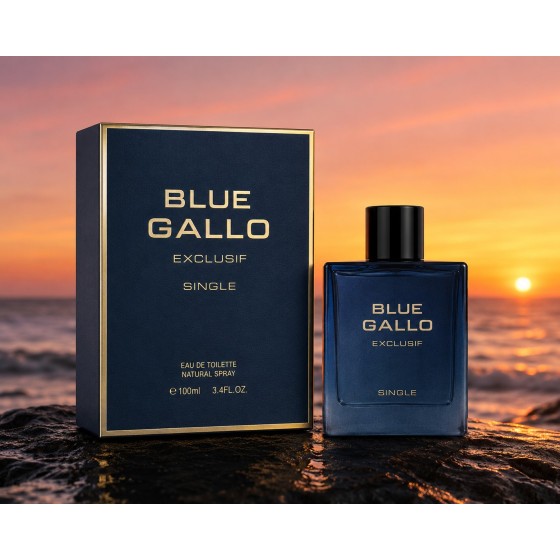 BLUE GALLO EXCLUSIF Eau de Toilette Woody Aromatic Men Perfume 100ml